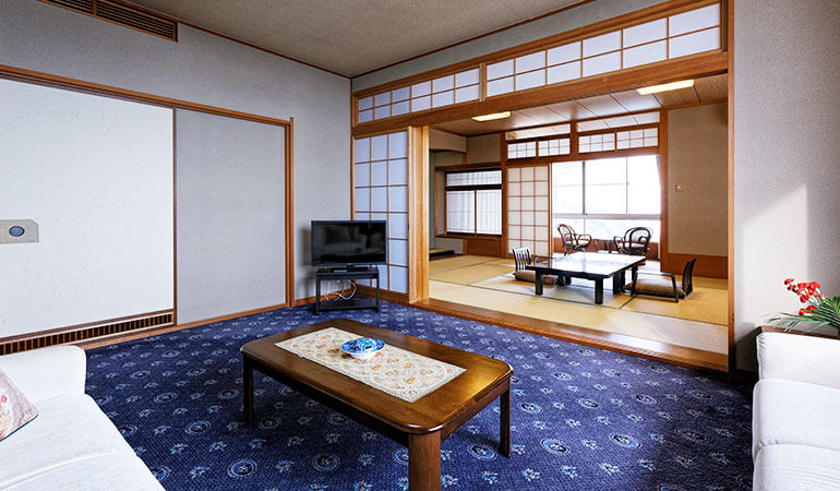 二間和洋室[角部屋 ]2 Rooms Japanese-Western-Style